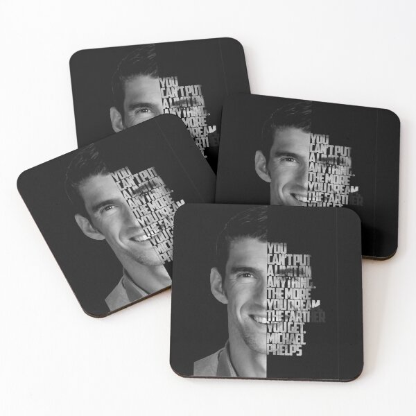 Item preview, Black and white Michael Phelps quote. designed and sold by Enea Kelo.