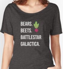Bears. Beets. Battlestar Galactica. - The Office Women's Relaxed Fit T-Shirt