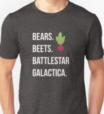 Bears. Beets. Battlestar Galactica. - The Office Slim Fit T-Shirt