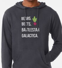 Bären. Rüben. Battlestar Galactica. - Das Büro Leichter Hoodie
