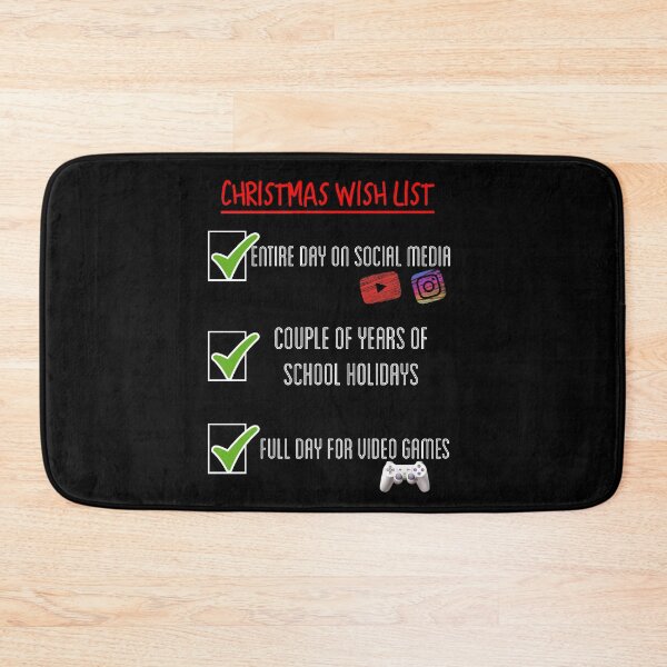 Item preview, My Christmas checklist, social media, video games designed and sold by Boss  Bubble.