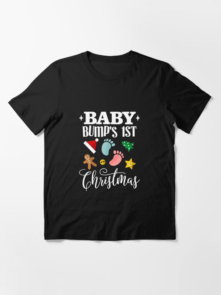 baby bump's first christmas t shirt