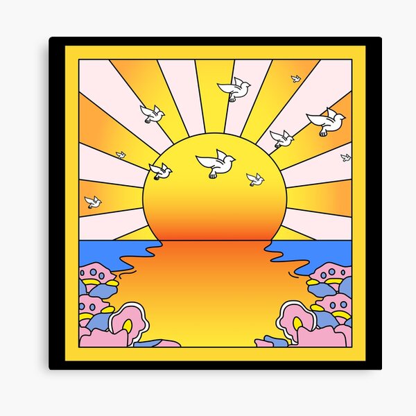 LSD Blotter "California Orange Sunshine" Canvas Print