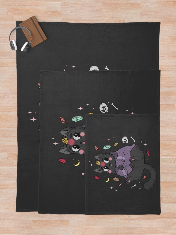 Alternate view of FALL KITTY Throw Blanket