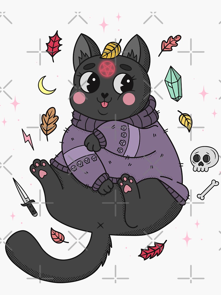 FALL KITTY by xxzbat