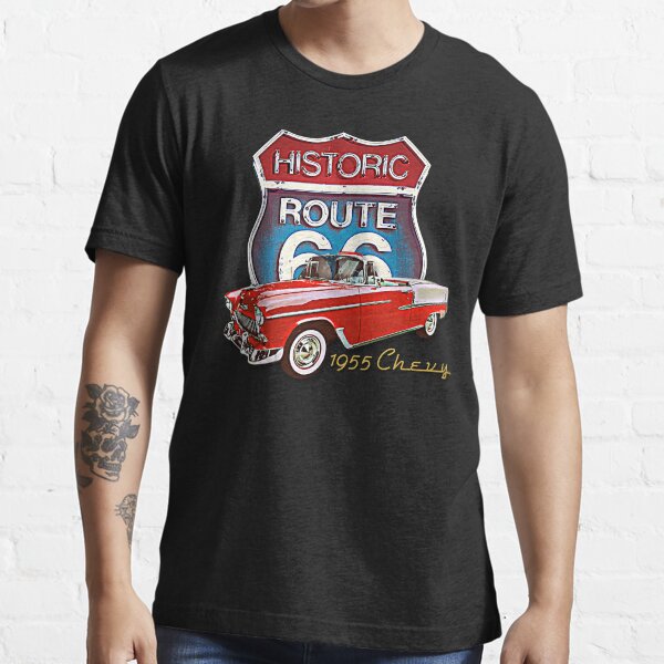 1955 Chevy Bel Air Vintage Retro Classic Car Street Hot Rod Antique Route 66 Design Essential T-Shirt
