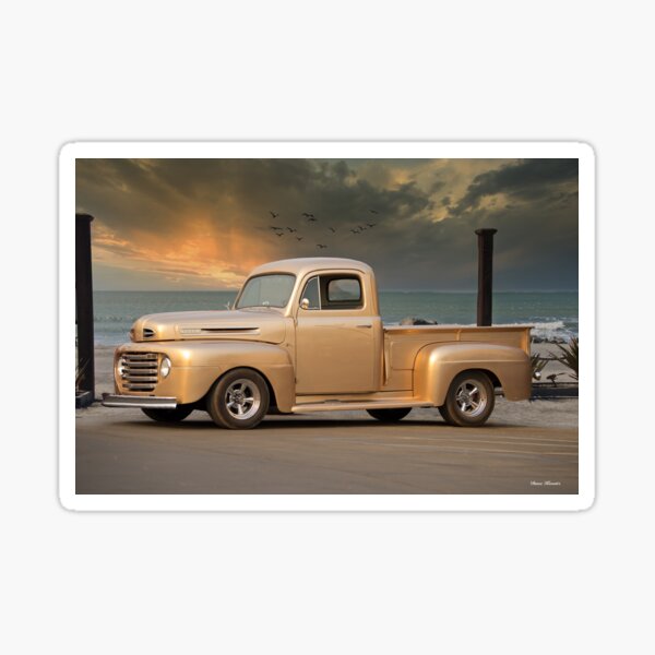 1949 Ford F1 Pickup Truck, Classic Truck Photo, Old Truck Photo, Vintage 49  Ford, 40s Ford, Classic Ford Truck, Rustic Decor, Men's Gift