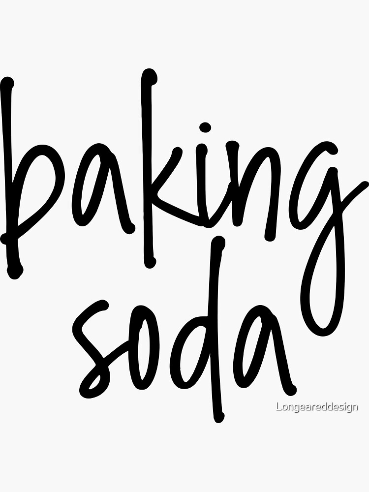 "baking soda" Sticker for Sale by Longeareddesign Redbubble