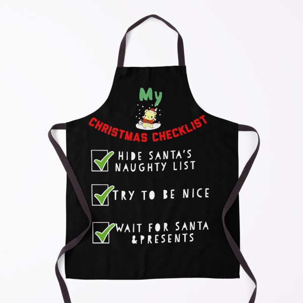 Item preview, My Christmas checklist naughty, nice, santa gifts, designed and sold by Boss Bubble.