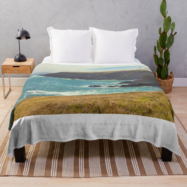 Item preview, Painterly image of coast at Godrevy, Cornwall, England. designed and sold by andrewroland.