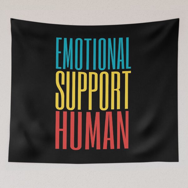 Item preview, Emotional Support Human Retro designed and sold by jacks-tees.