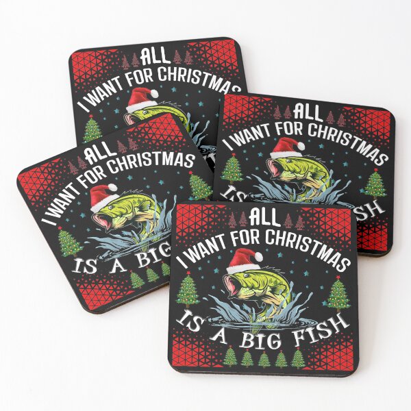 Item preview, All I want for Christmas is a big fish designed and sold by FishingloversYT.