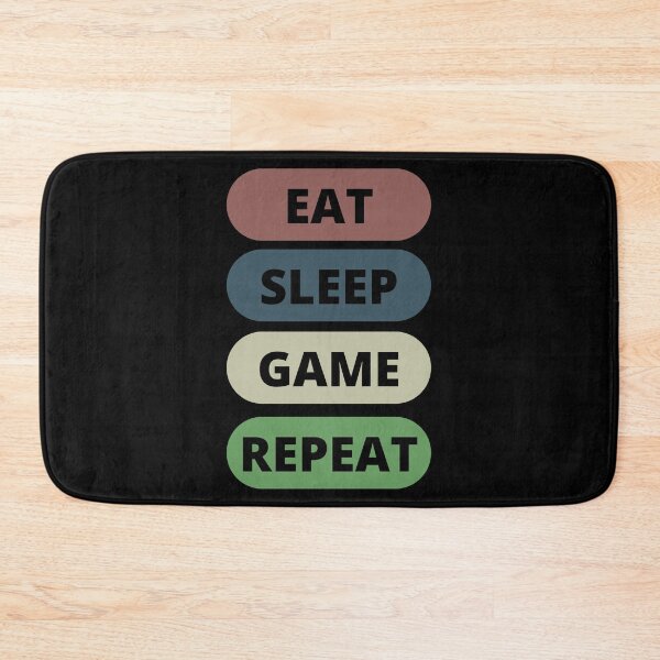 Item preview, Eat Sleep Game Repeat designed and sold by vibrantyy.