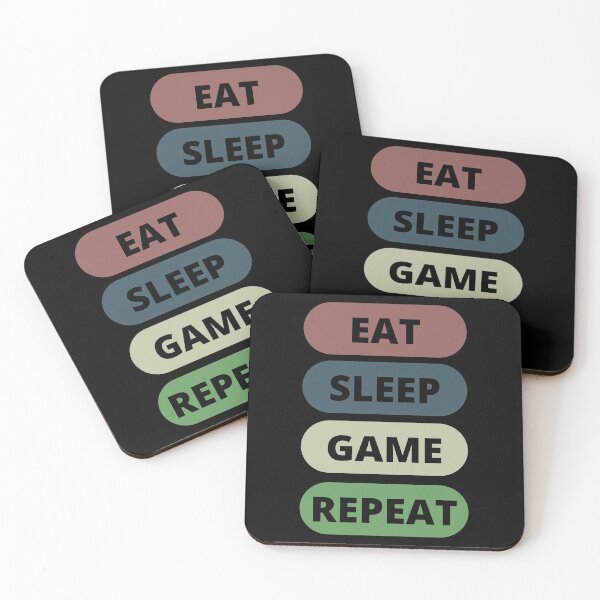 Item preview, Eat Sleep Game Repeat designed and sold by vibrantyy.