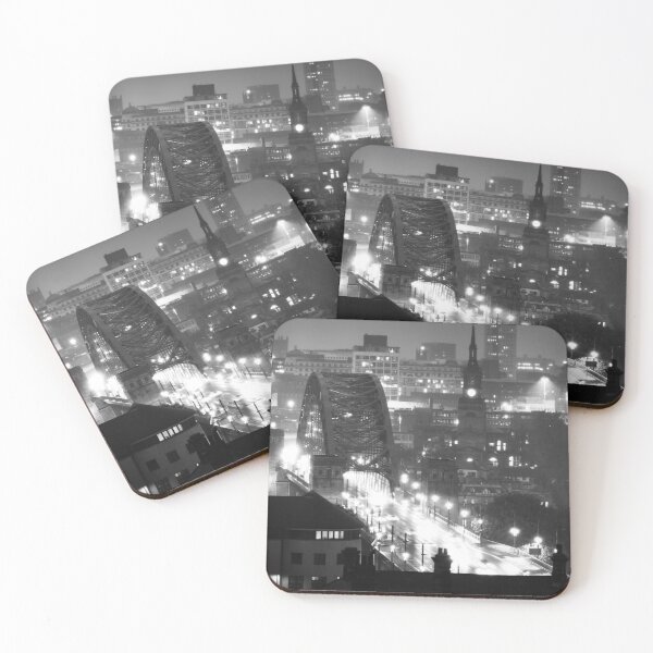Item preview, Newcastle Upon Tyne at Night-Monochrome designed and sold by Ryan  Ten.