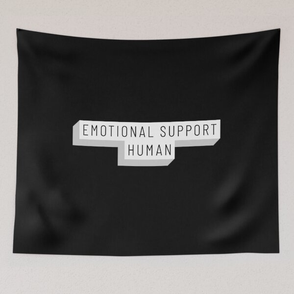Item preview, Emotional Support Human 3D Text designed and sold by jacks-tees.