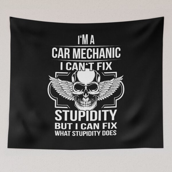 Item preview, car mechanic fix Stupidity designed and sold by shirtystar.