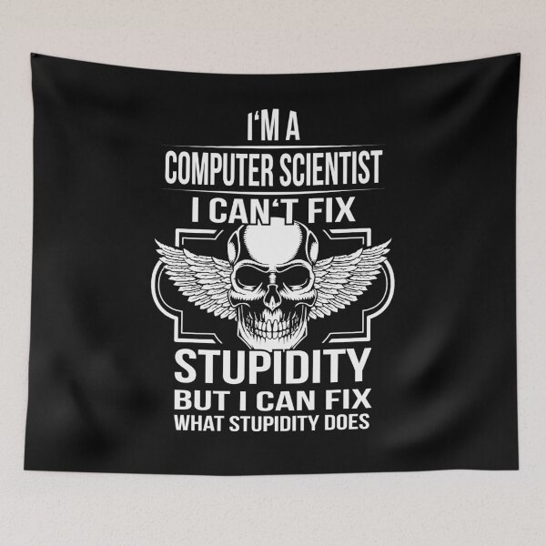 Item preview, computer scientist fix Stupidity designed and sold by shirtystar.