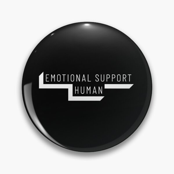 Item preview, Emotional Support Human 3D Text Black designed and sold by jacks-tees.