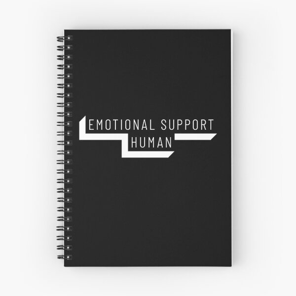 Item preview, Emotional Support Human 3D Text Black designed and sold by jacks-tees.