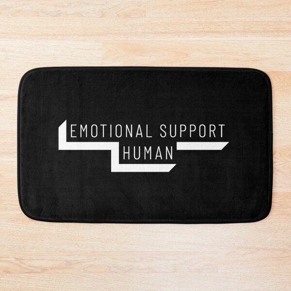Item preview, Emotional Support Human 3D Text Black designed and sold by jacks-tees.