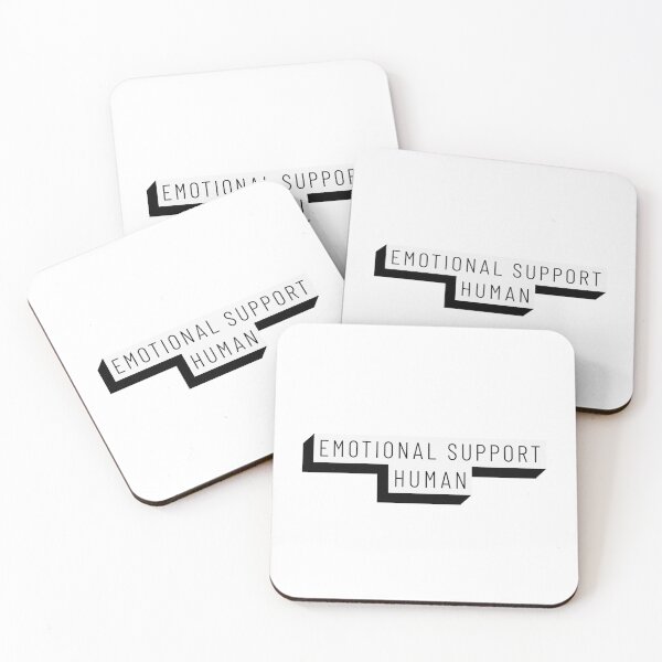 Item preview, Emotional Support Human 3D Text White designed and sold by jacks-tees.