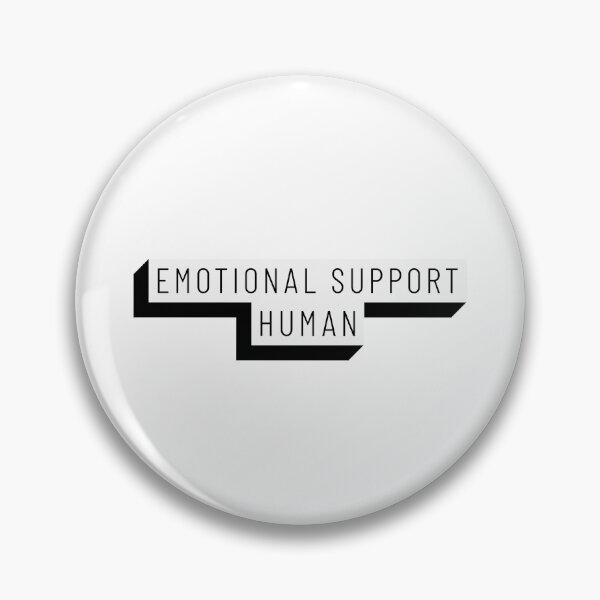 Item preview, Emotional Support Human 3D Text White designed and sold by jacks-tees.