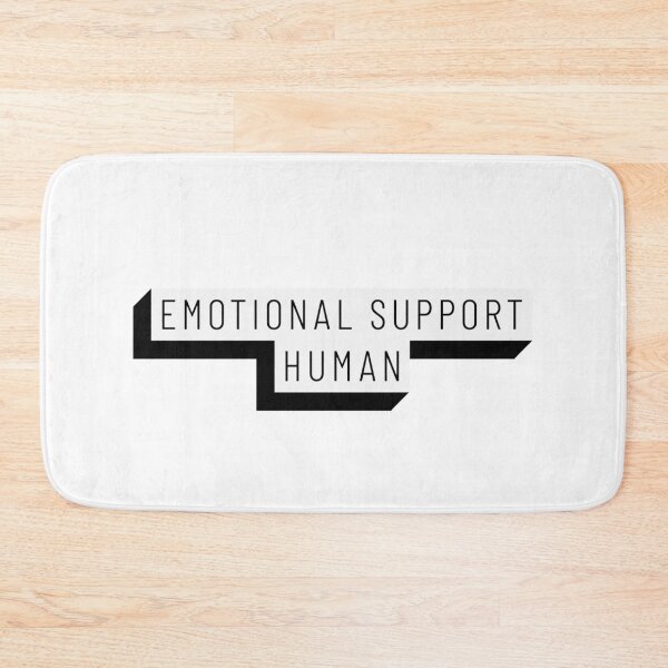 Item preview, Emotional Support Human 3D Text White designed and sold by jacks-tees.