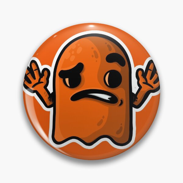 Item preview, Confused ghost orange white designed and sold by manuvila.