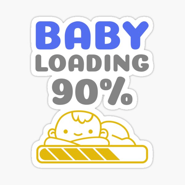 Baby Girl Loading Stickers Redbubble