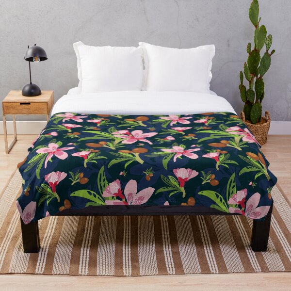 Item preview, Patrón de jardín de flor de almendro designed and sold by lanolga.
