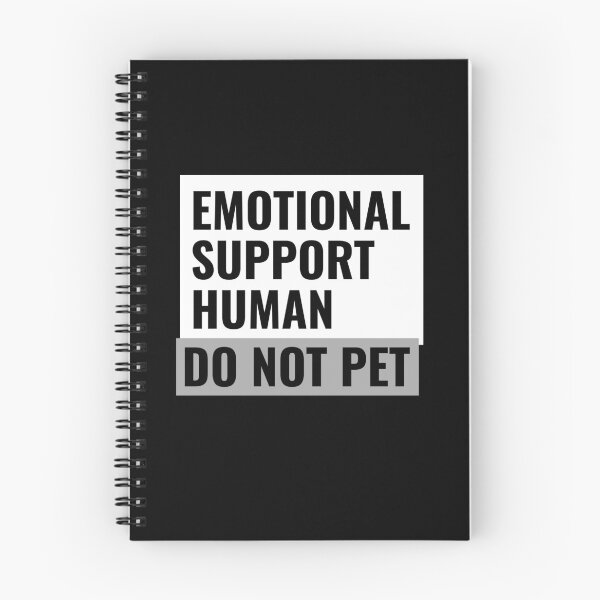 Item preview, Emotional Support Human 3D Text White designed and sold by jacks-tees.
