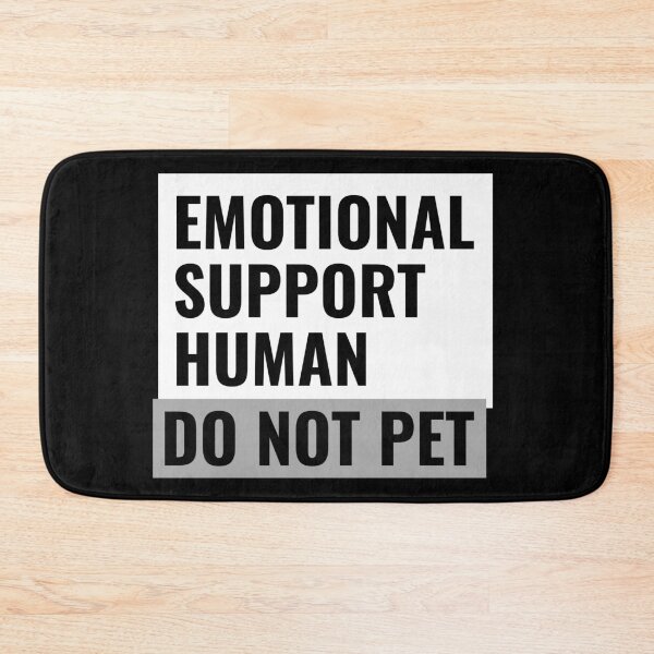 Item preview, Emotional Support Human 3D Text White designed and sold by jacks-tees.