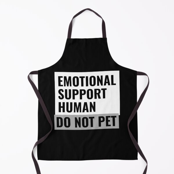Item preview, Emotional Support Human 3D Text White designed and sold by jacks-tees.