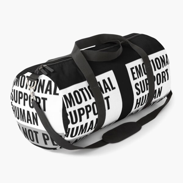 Item preview, Emotional Support Human 3D Text White designed and sold by jacks-tees.