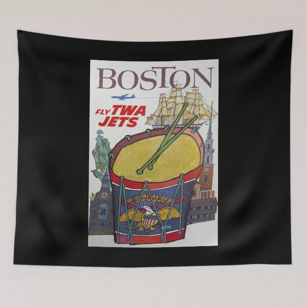 Item preview, Boston retro poster designed and sold by CorasPosters.