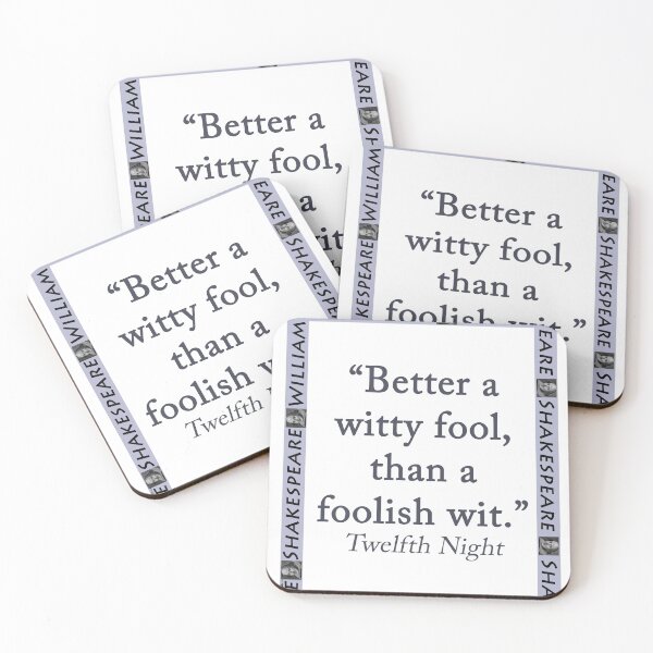 Item preview, Better a Witty Fool - Shakespeare designed and sold by CrankyOldDude.