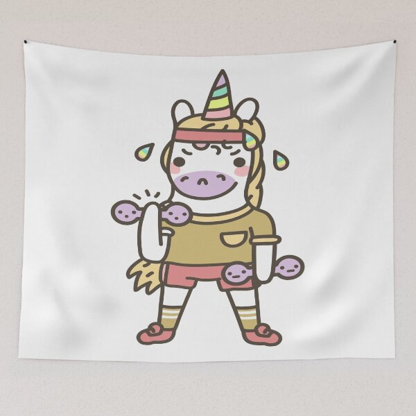 Item preview, Unicorn Gym Time designed and sold by TrueTrippyArts.