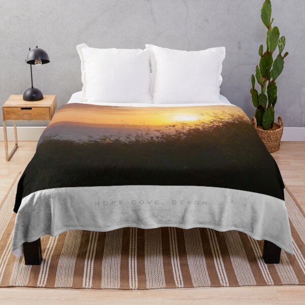 Item preview, Painterly image of sunset at Hope Cove, Devon designed and sold by andrewroland.