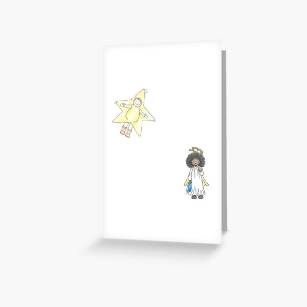 Item preview, Nativity Doodle - Nalani & Theodore designed and sold by Chara Jackson Illustrations.