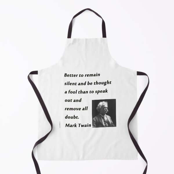 Item preview, Better To Be Silent - Mark Twain designed and sold by CrankyOldDude.