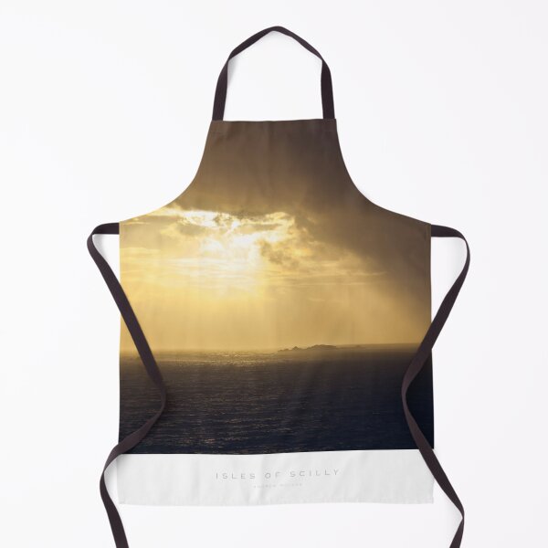 Item preview, Painterly image of sunset over Samson, Isles of Scilly designed and sold by andrewroland.