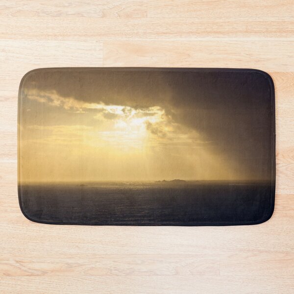 Item preview, Painterly image of sunset over Samson, Isles of Scilly designed and sold by andrewroland.