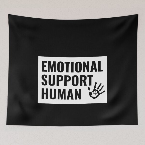Item preview, Emotional Support Human Hand Paw Print designed and sold by jacks-tees.