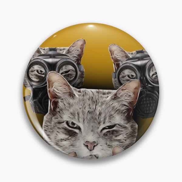 Item preview, Angry Cat with funny Gas Mask and Kitten Warriors designed and sold by Matthew Gosling.