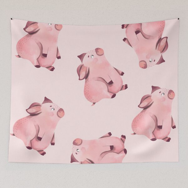 Item preview, Pink Pig Patterns designed and sold by AnnaAndVibes.