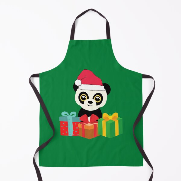 Item preview, Cute Christmas Panda with Red Santa Hat designed and sold by SunfullyYours.