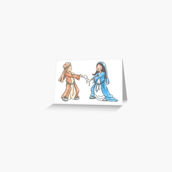 Item preview, Nativity Doodle - Benedict & Beatrice designed and sold by Chara Jackson Illustrations.