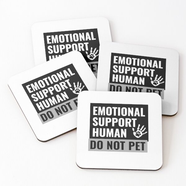 Item preview, Emotional Support Human Hand Paw Print Do Not Pet designed and sold by jacks-tees.