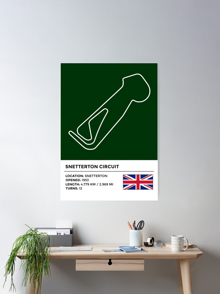 Snetterton Circuit - Racetrack Print – Illustrated Tracks
